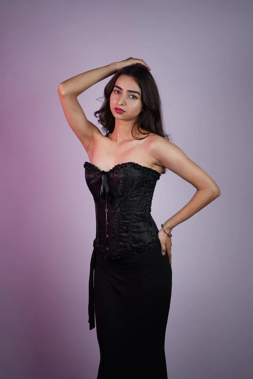 Kanupriya Sharma in a black fashion look